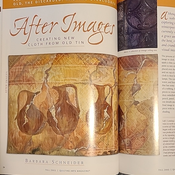 Quilting Arts Magazines, 4 (2002-2004) Sewing Free Motion Embrodery Art Quilts - Picture 11 of 16